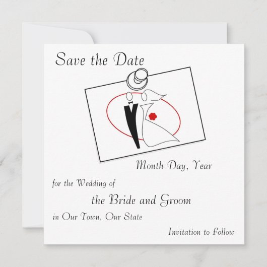 Save The Date Enregistrer le Mariage de date post-it (Devant)