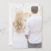 Save The Date Enregistrer le Mariage transparent de la photo de  (Dos)