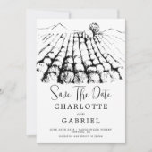 Save The Date Enregistrer Le Mariage Vignoble Date (Devant)
