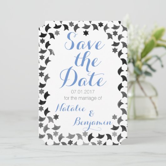 Save The Date Enregistrer le message de date | Adresses sur le d (Debout devant)