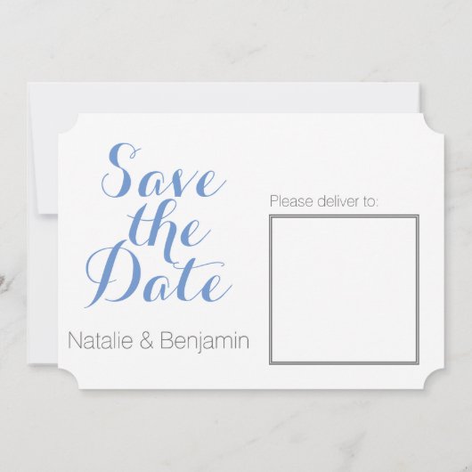 Save The Date Enregistrer le message de date | Adresses sur le d (Dos)