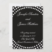 Save The Date Enregistrer le Motif et le monogramme Date Harlequ (Dos)