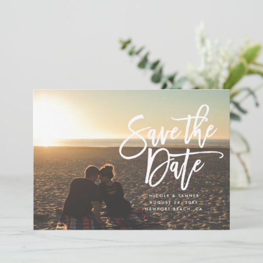 Save The Date Enregistrer le script Date, horizontal, paysage (Debout devant)