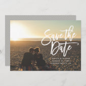 Save The Date Enregistrer le script Date, horizontal, paysage (Devant / Derrière)