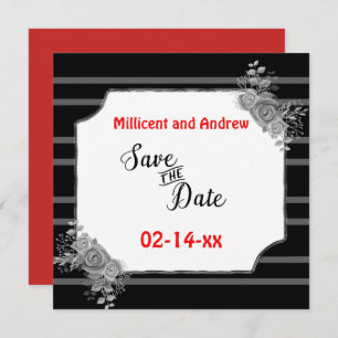 Save The Date Enregistrer le texte personnalisé Texte noir et bl