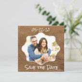 Save The Date Enregistrer le thème Date en cuir (Debout devant)
