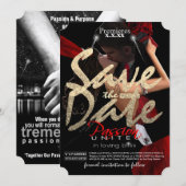 Save The Date Enregistrer le ticket de date (Devant / Derrière)