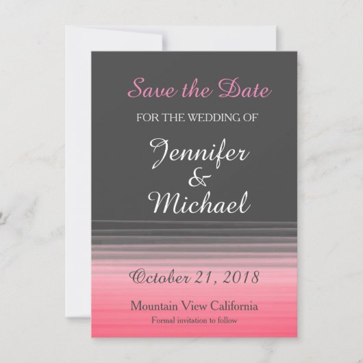 Save The Date Enregistrer l'écriture manuscrite du Mariage Date  (Devant)