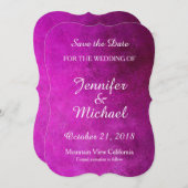 Save The Date Enregistrer l'écriture manuscrite Mariage date ros (Devant / Derrière)