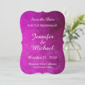 Save The Date Enregistrer l'écriture manuscrite Mariage date ros (Debout devant)