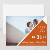 Save The Date Enregistrer les dates géométriques | MARIAGE (Devant / Derrière)