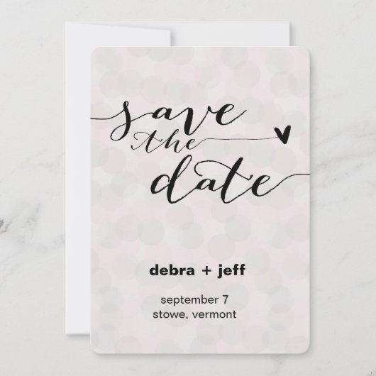 Save The Date Enregistrer les points de date (Devant)