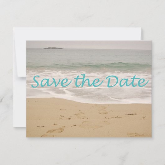 Save The Date Enregistrer l'image Date Sand Beach (Devant)