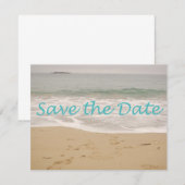 Save The Date Enregistrer l'image Date Sand Beach (Devant / Derrière)