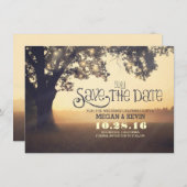 Save The Date Enregistrer l'invitation à la date avec l'arbre et (Devant / Derrière)