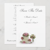 Save The Date Enregistrer L'invitation Date (Devant / Derrière)