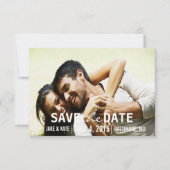 Save The Date Enregistrer L'Invitation Date/Mariage | Nous (Devant)