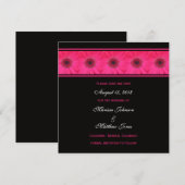 Save The Date Enregistrer l'invitation de date — Gerbera rose Da (Devant / Derrière)