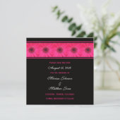 Save The Date Enregistrer l'invitation de date — Gerbera rose Da (Debout devant)
