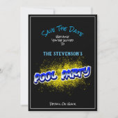 Save The Date Enregistrer l'invitation de la fête du pool de dat (Devant)