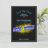 Save The Date Enregistrer l'invitation de la fête du pool de dat (Debout devant)