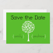 Save The Date Enregistrer l'invitation de l'arbre des dates (Devant / Derrière)
