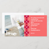 Save The Date Enregistrer l'invitation Jacquard date (Devant / Derrière)