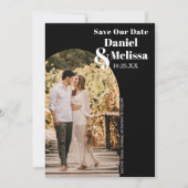 Save The Date Enregistrer notre date Arch Mariage de typographie (Devant)