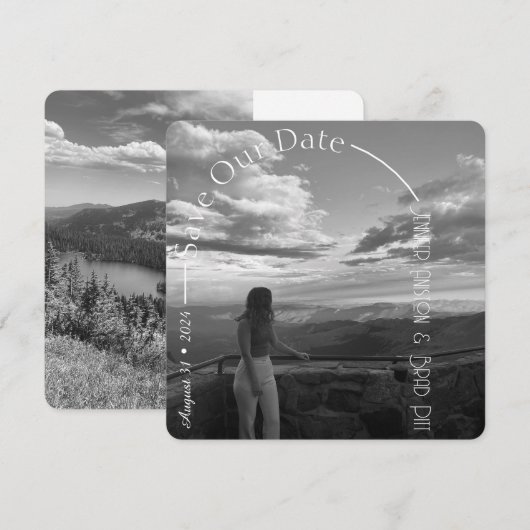 Save The Date Enregistrer notre date - Arche intemporelle (Devant / Derrière)