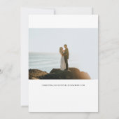 Save The Date Enregistrer notre date Formal Script Photo Enregis (Dos)