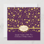 Save The Date Enregistrer notre date Gold Leaf Parties scintilla (Devant)