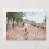 Save The Date ENREGISTRER NOTRE DATE Mariage 4 PHOTOS Collage Bl (Devant)