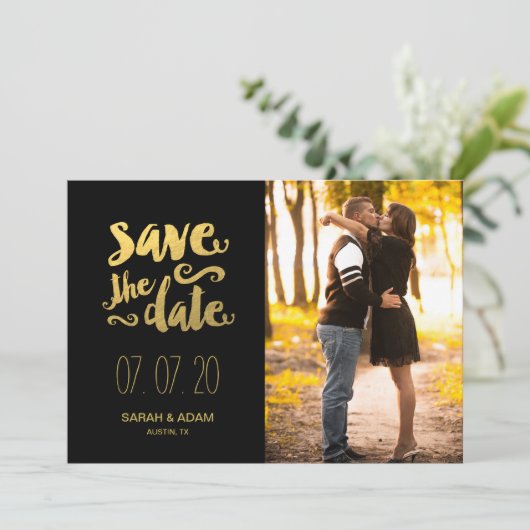 Save The Date Enregistrer notre date | Photo Enregistrer la cart (Debout devant)