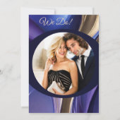 Save The Date Enregistrer notre Mariage Date- Photo moderne- (Dos)