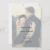 Save The Date Enregistrer notre superposition de date | Enregist (Dos)