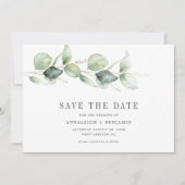 Save The Date Enregistrez la Date Écriture de Photo de Verdure d (Devant)