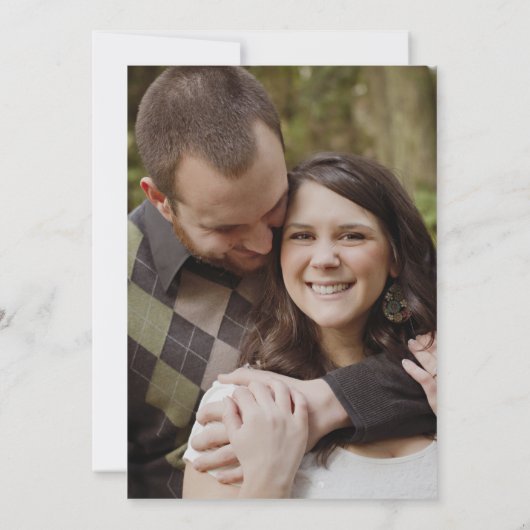 Save The Date Enregistrez la date. Grange Bois Autumn Flowers Ca (Dos)