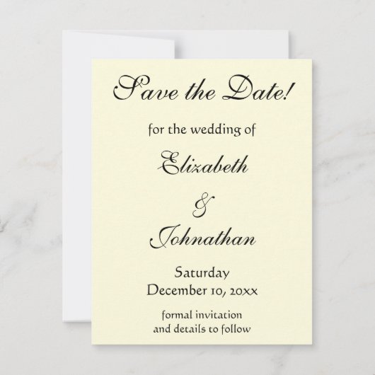 Save The Date Enregistrez la date ! Le baiser de Gustav Klimt (Dos)