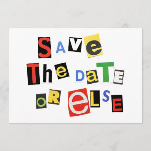 Save The Date Enregistrez la Date ou sinon !