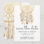 Save The Date Enregistrez la date Rêveur bohème attrapeur de rêv (Devant / Derrière)