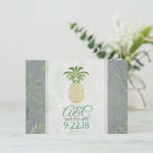 Save The Date Enregistrez la date Thème de l'ananas (Debout devant)