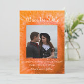 Save The Date Enregistrez la date | Tranche d'agate orange (Debout devant)