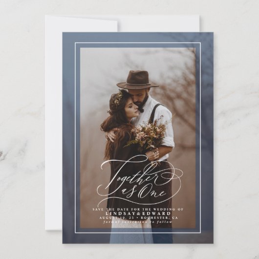 Save The Date Ensemble comme un élégant Enregistrer la photo de  (Devant)