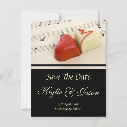Save The Date Ensemble de coeurs mariages (Devant)