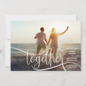 Save The Date ENSEMBLE Élégant mariage photo Enregistrer la date (Devant)