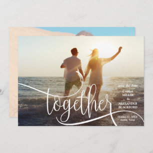 Save The Date ENSEMBLE Élégant mariage photo Enregistrer la date