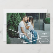 Save The Date ENSEMBLE Élégant mariage photo Enregistrer la date (Devant)