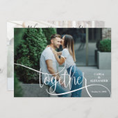 Save The Date ENSEMBLE Élégant mariage photo Enregistrer la date (Devant / Derrière)