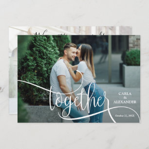 Save The Date ENSEMBLE Élégant mariage photo Enregistrer la date