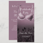 Save The Date Enterrement de vie de jeune fille (Devant / Derrière)